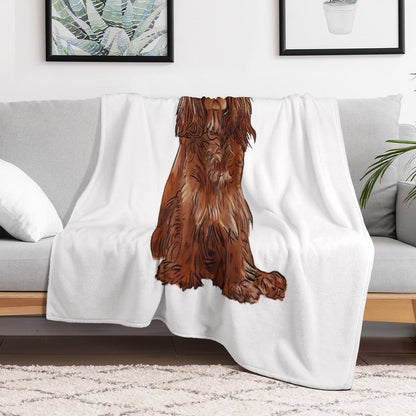Cavalier King Charles Spaniel - Ruby Throw Blanket