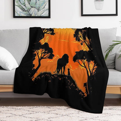 Father And Son Throw Blanket