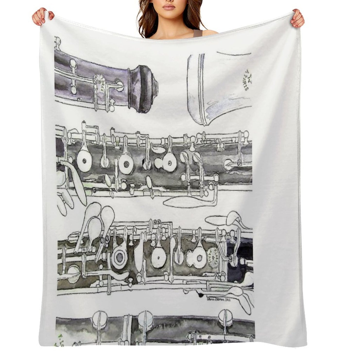 The Oboe Throw Blanket