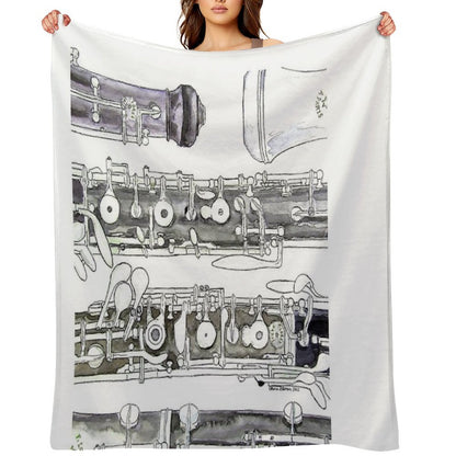 The Oboe Throw Blanket