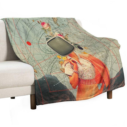 Antarctic Broadcast Throw Blanket