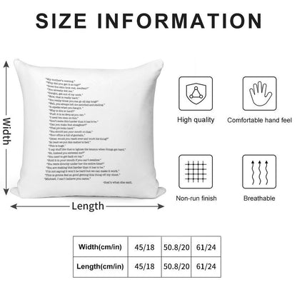 Every That's What She Said From The Office Soft Shrink-Resistant Throw Pillow