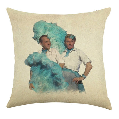 Reprise (Sisters) - Watercolor Linen Throw Pillow Cover