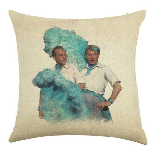 Reprise (Sisters) - Watercolor Linen Throw Pillow Cover