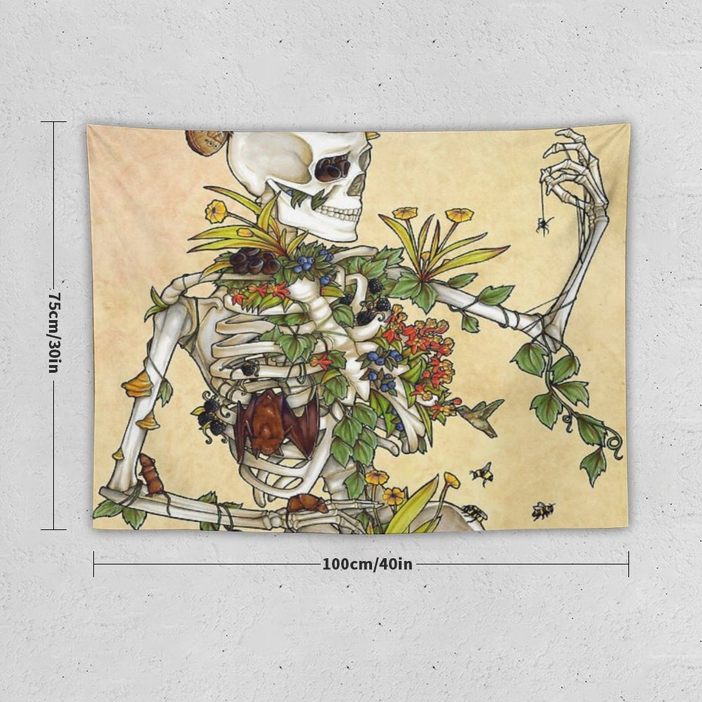 Bones And Botany Tapestry