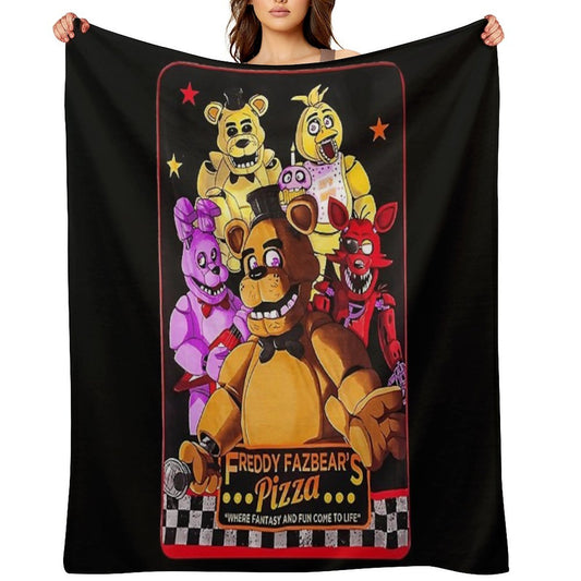 Five Nights at Freddy's Throw Blanket