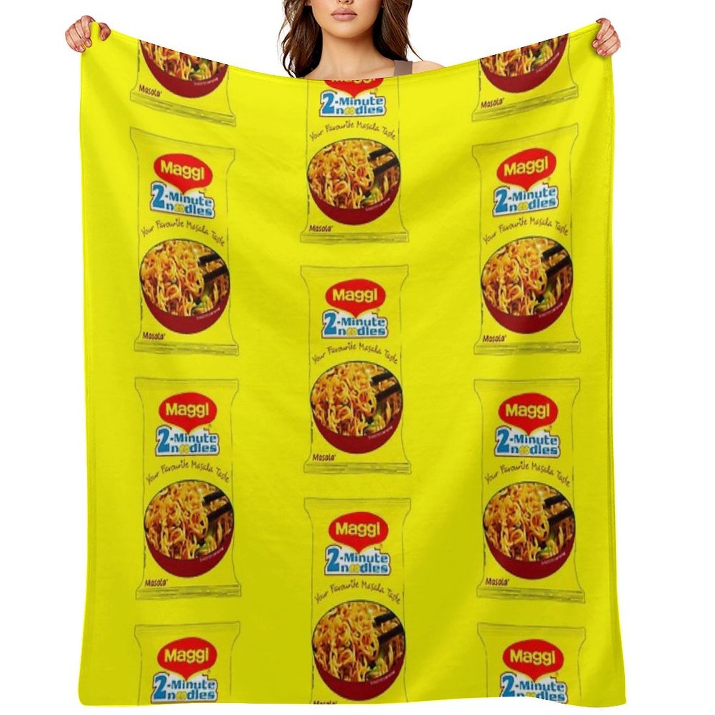 Maggi Noodles Throw Blanket