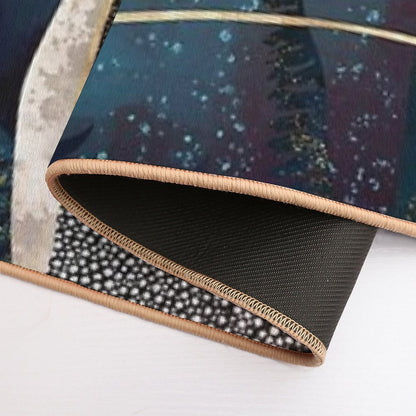 Metallic Stingray Bath Mat