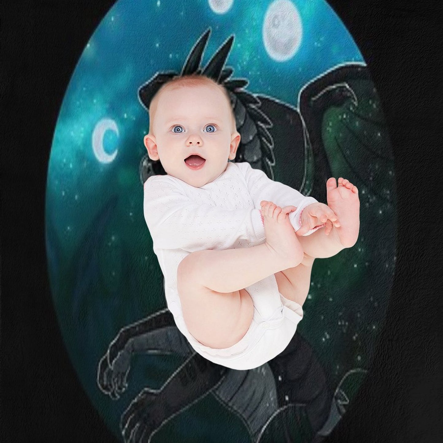 Wings of Fire - Moonwatcher Throw Blanket