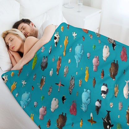 Sleeping Animals Throw Blanket