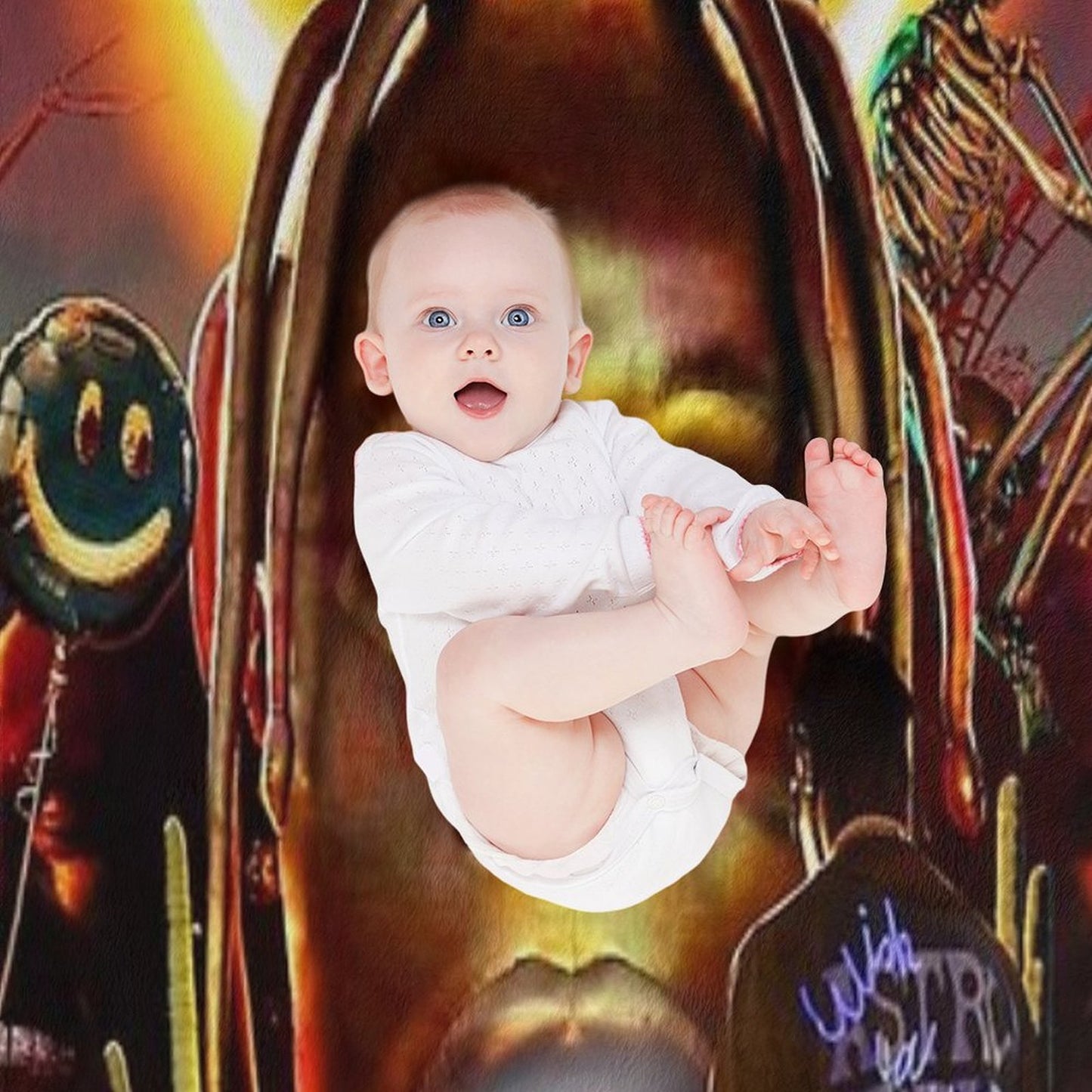 Astroworld Art Throw Blanket