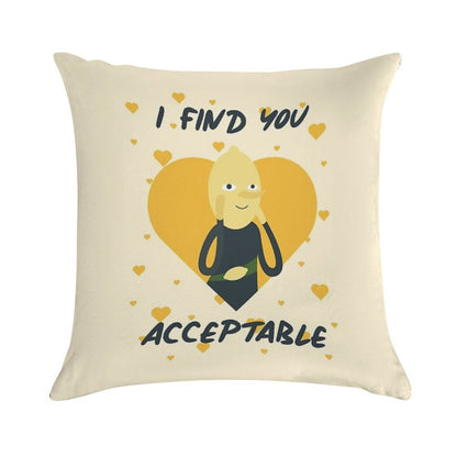 I Find You Acceptable (Adventure Time) Soft Ultra-Soft Texture Throw Pillow