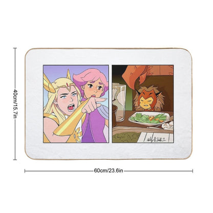 She-Ra Yelling At Catra Meme Bath Mat