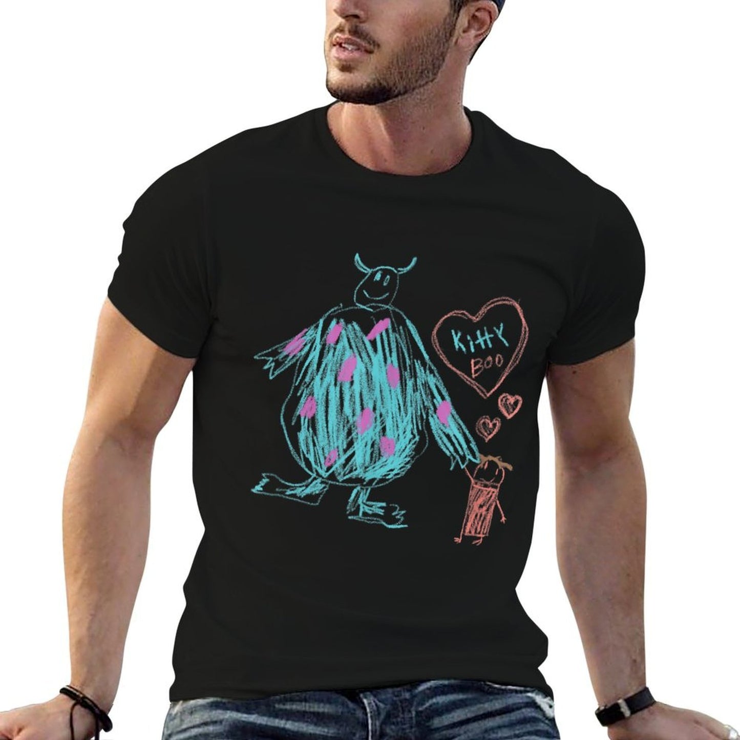 Disney And Pixar’s Monsters, Inc. Sulley Kitty And Boo  Relaxed-fit T-Shirt
