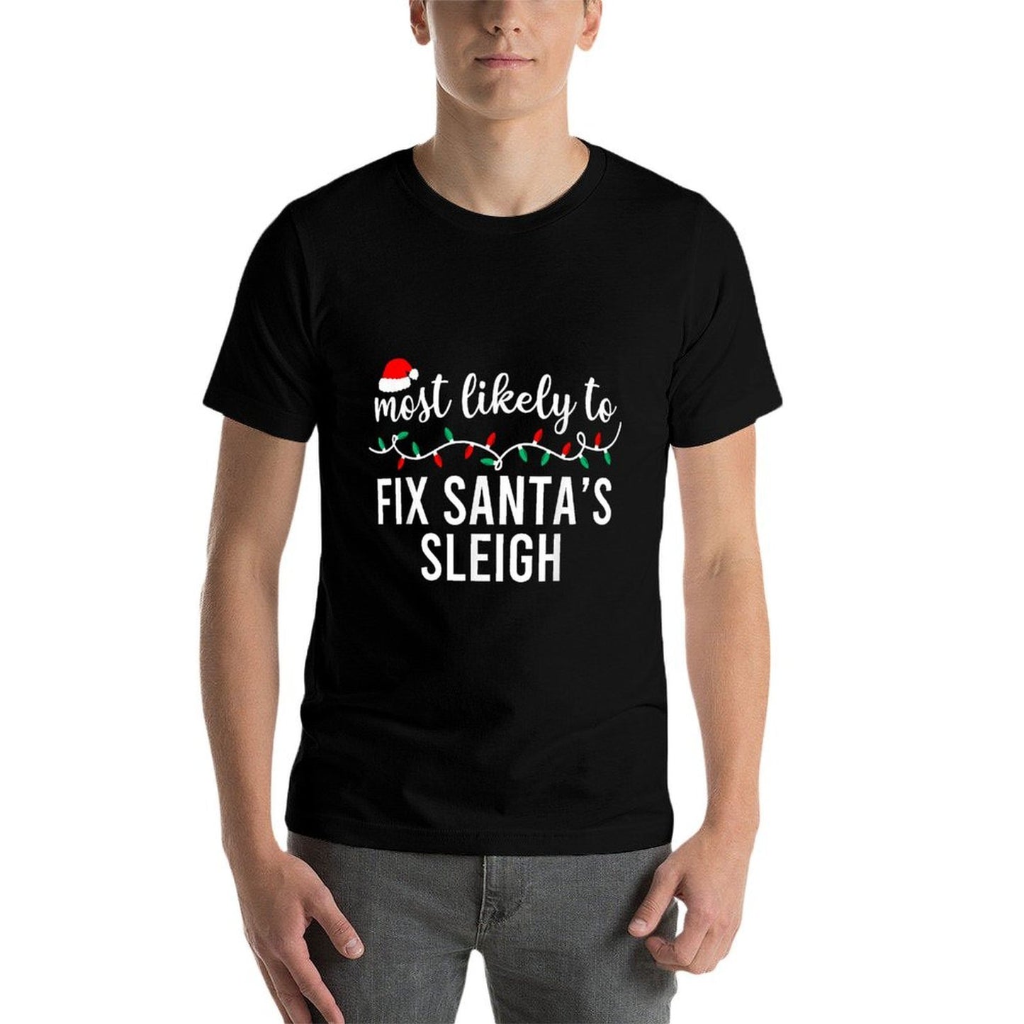 Most Likely To Christmas Matching Family Pajamas Funny  Quick-drying T-Shirt