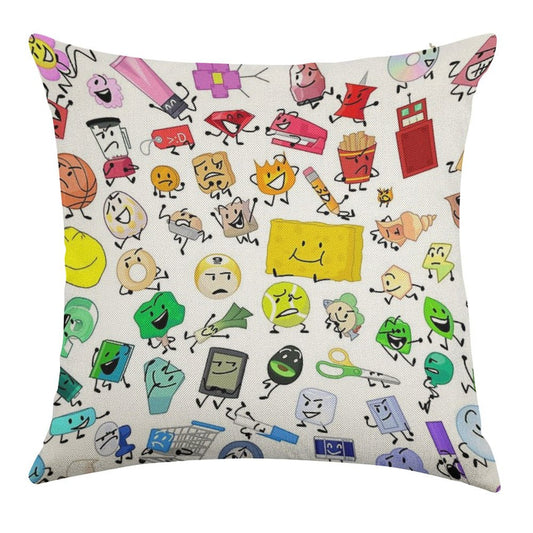 BFB And TPOT Full Cast Print Linen Throw Pillow Cover
