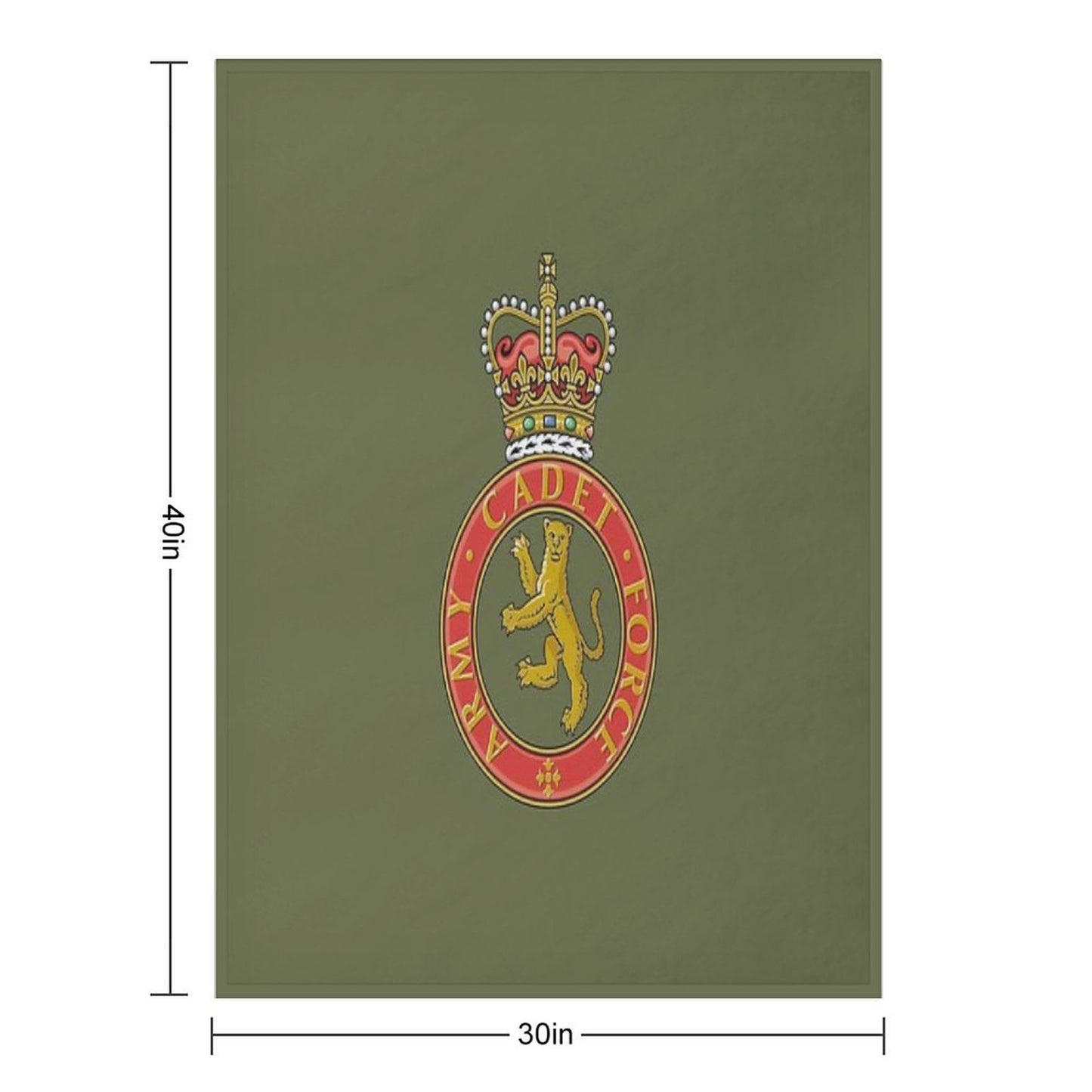 Army Cadet Force (ACF) - United Kingdom Throw Blanket