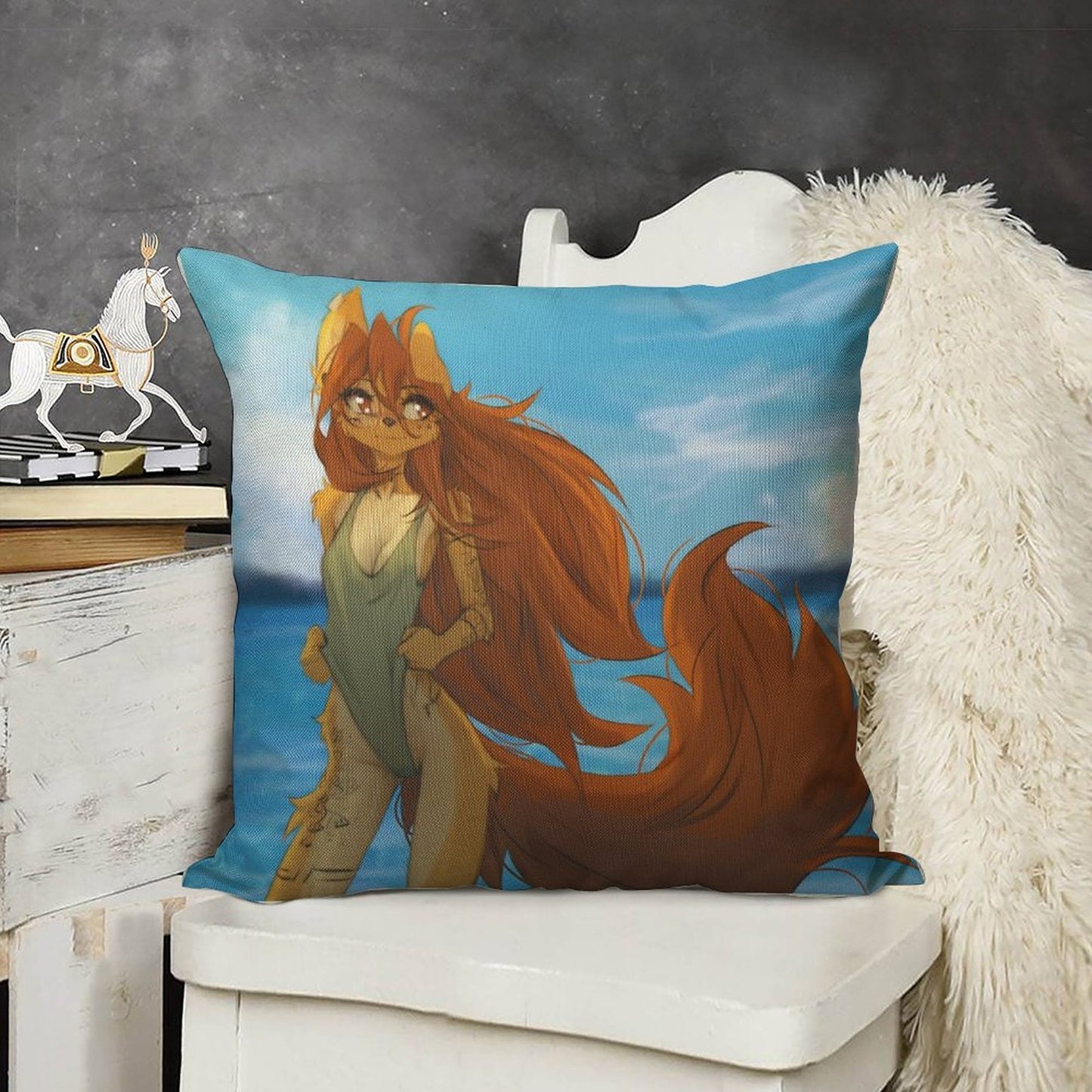 Seaside Linen Throw Pillow Cover