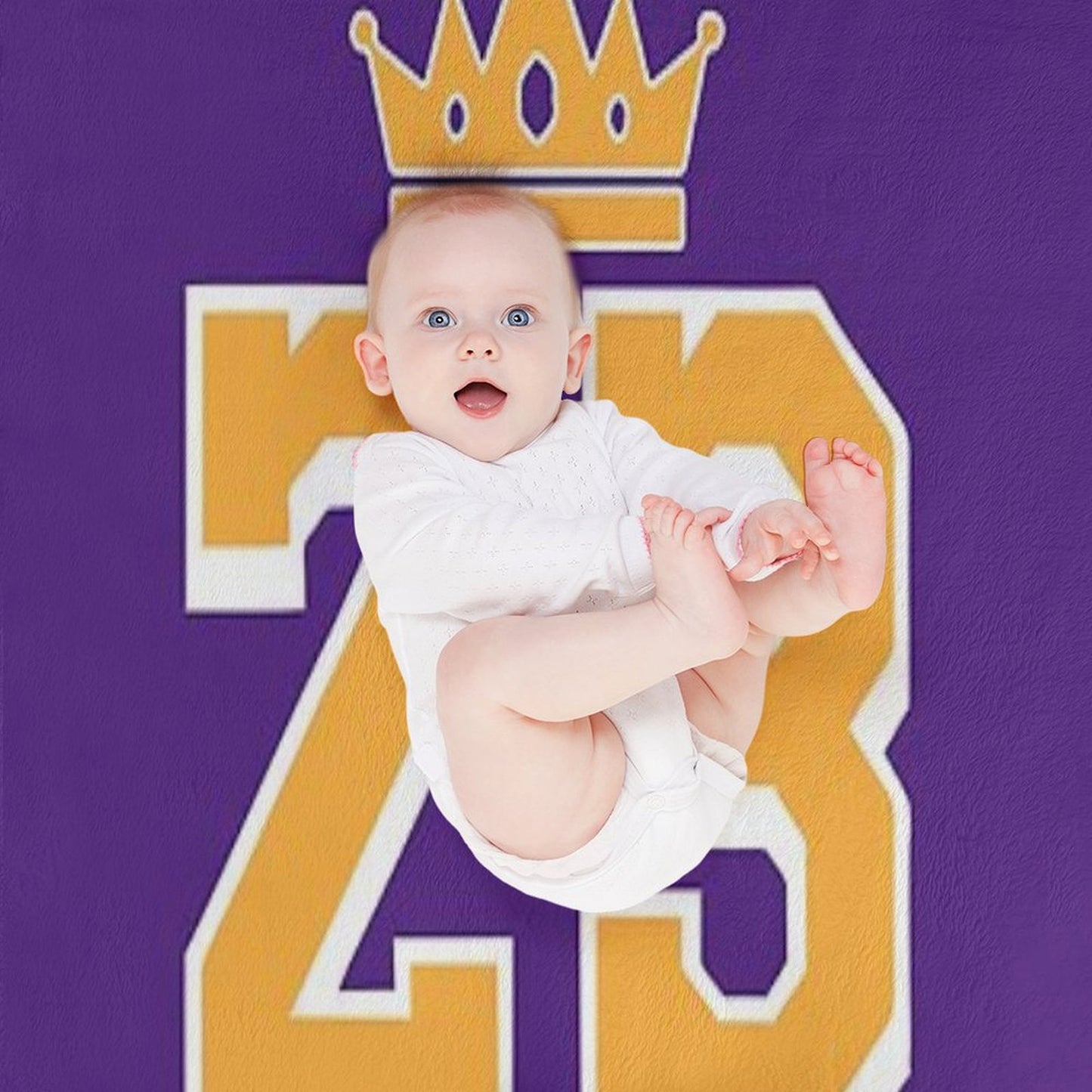 LeBron King 23 Away Throw Blanket