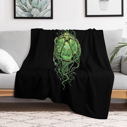 D20 of Growth Throw Blanket