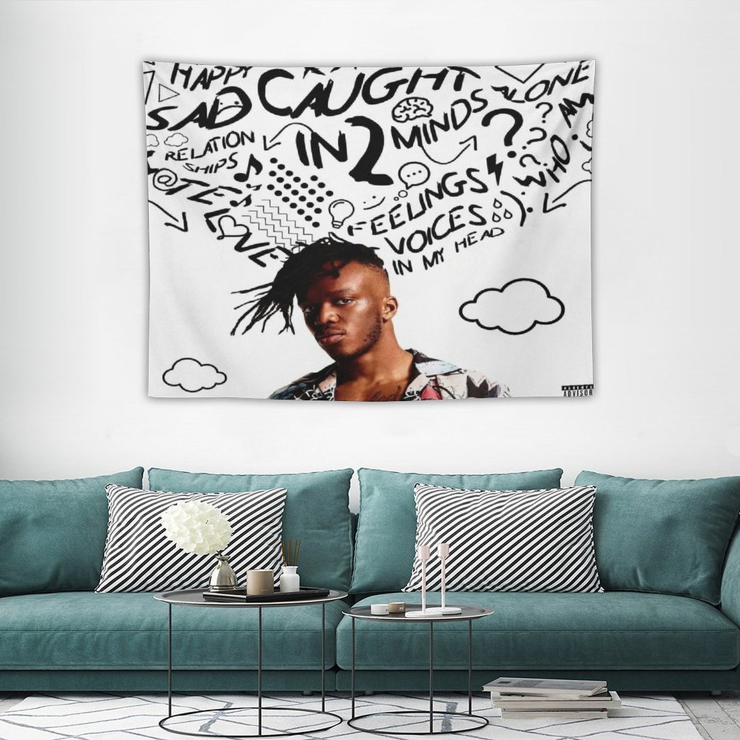 Caught In Two Minds Tapestry