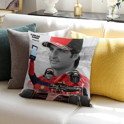 CARLOS SAINZ - 2022 MIAMI GP Soft Skin-Friendly Throw Pillow
