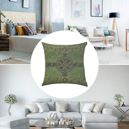 Celtic Knotwork Linen Throw Pillow Cover
