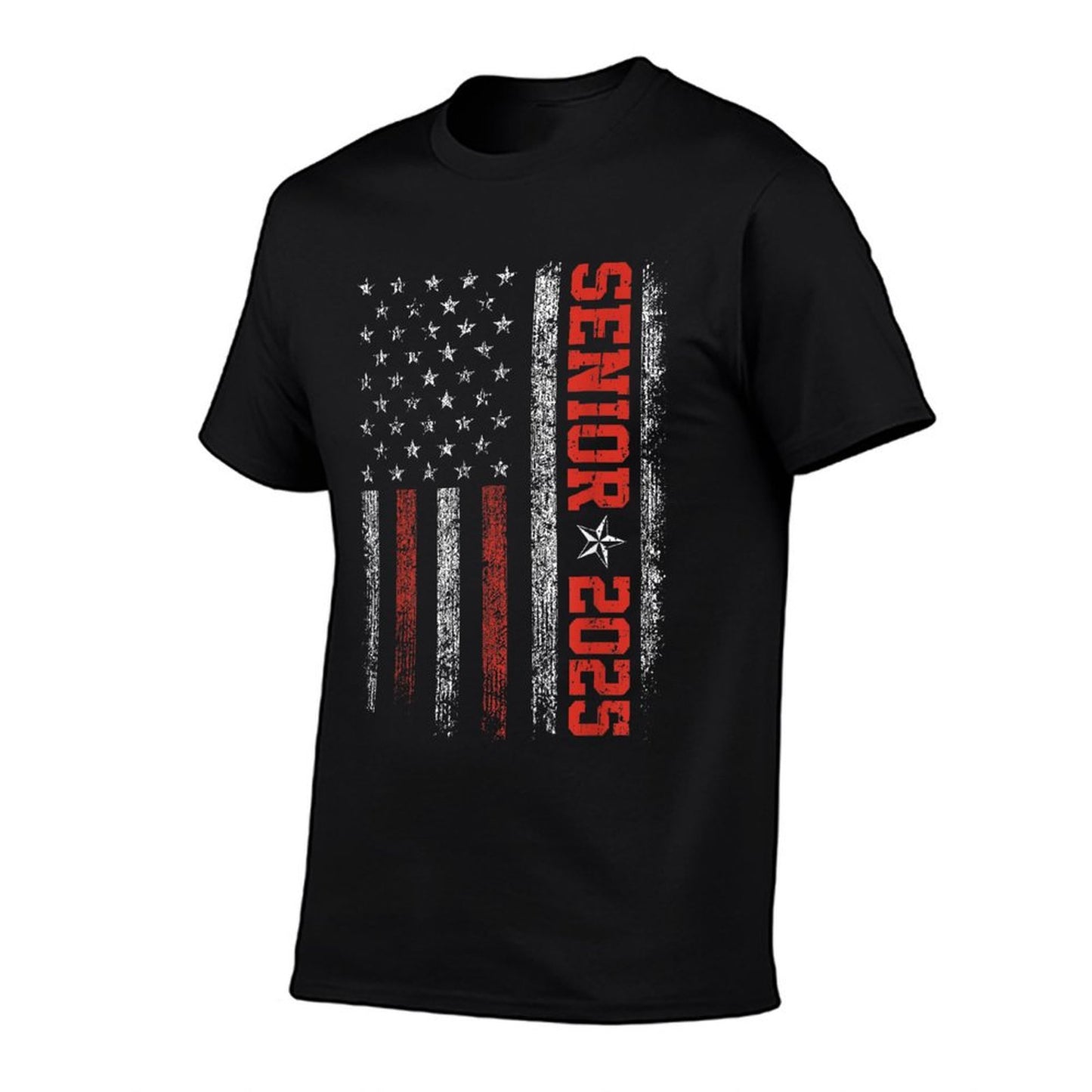 Senior Year 2025 American Flag USA Graduation Class Of 2025 T-Shirt