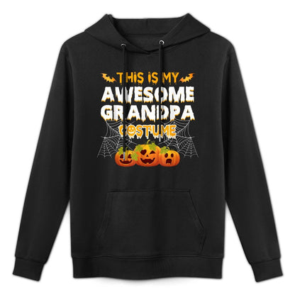 This Is My Awesome Grandpa Costume Halloween Gift Moisture-Wicking Hoodie
