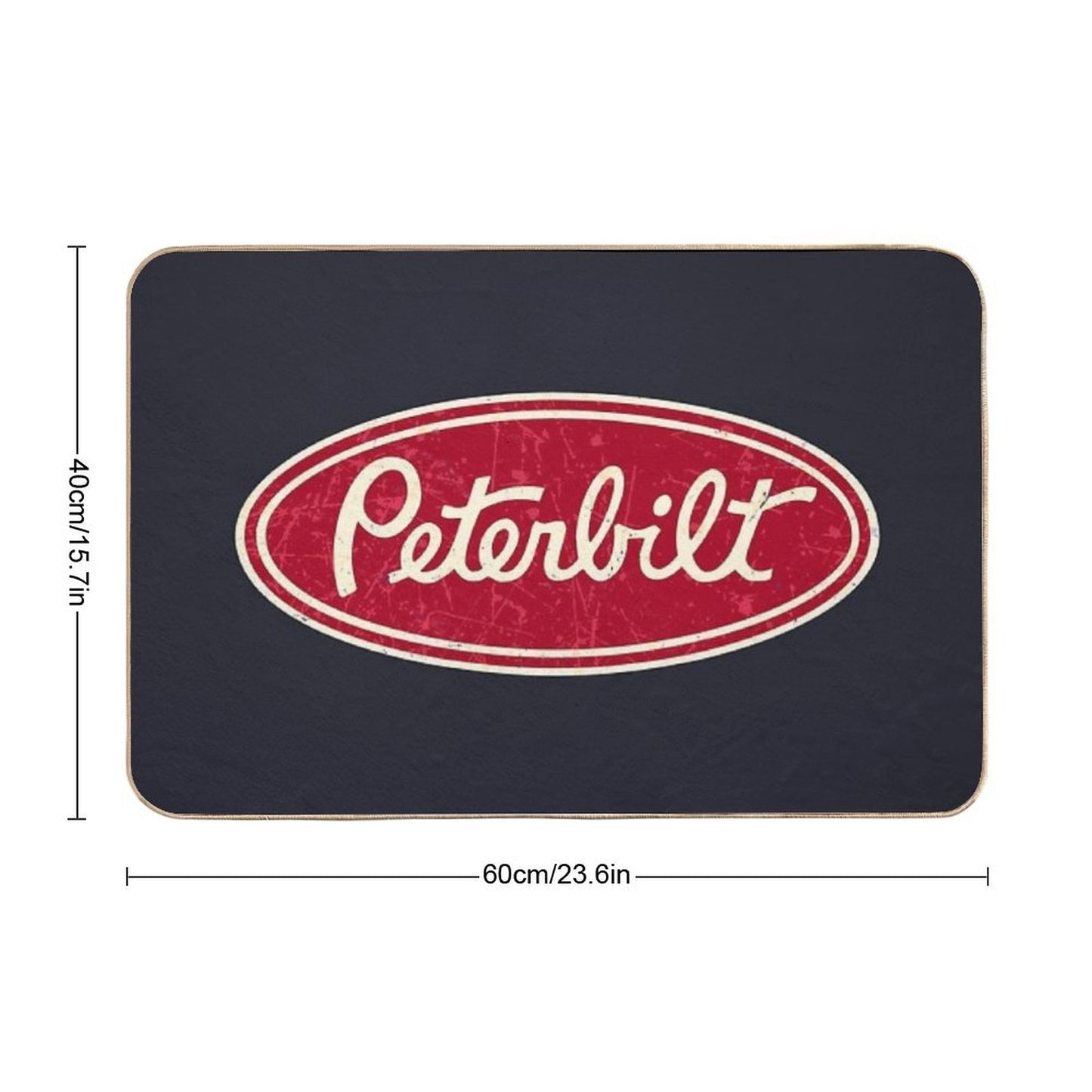 Peterbilt Truck Racing Vintage Bath Mat
