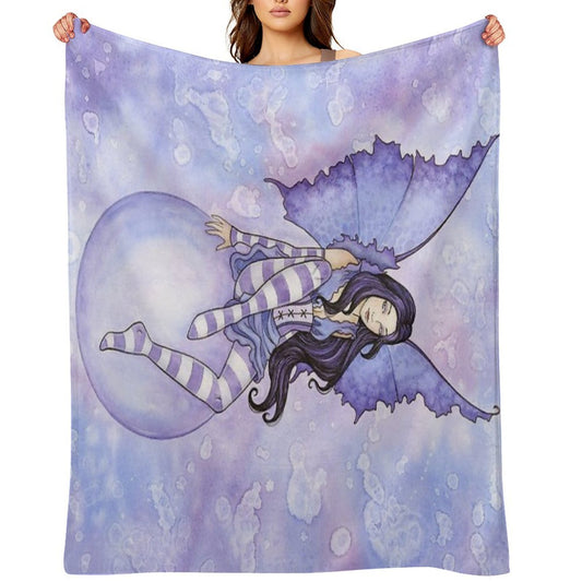 Bubble Rider Throw Blanket