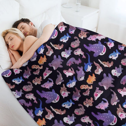 Shark Day Throw Blanket