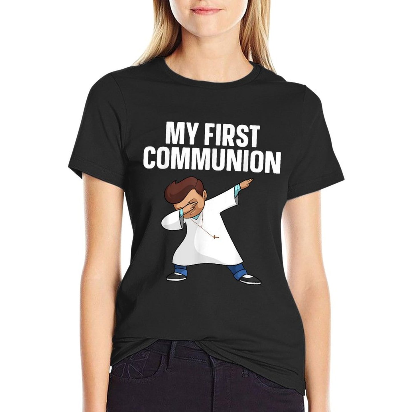 First Communion Art For Boys Girls Kids 1st Holy Communion T-Shirt