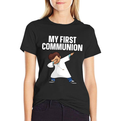 First Communion Art For Boys Girls Kids 1st Holy Communion T-Shirt