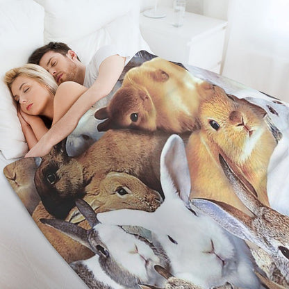 Rabbits Throw Blanket