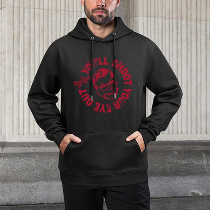 A Christmas Story Round Ralphie Youll Shoot Your Eye Out Shape Retention Hoodie