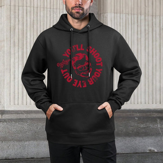 A Christmas Story Round Ralphie Youll Shoot Your Eye Out Shape Retention Hoodie