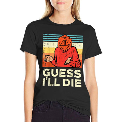 Rpg Gamer 1 Guess Ill Die Retro Men Boys Kids Youth T-Shirt