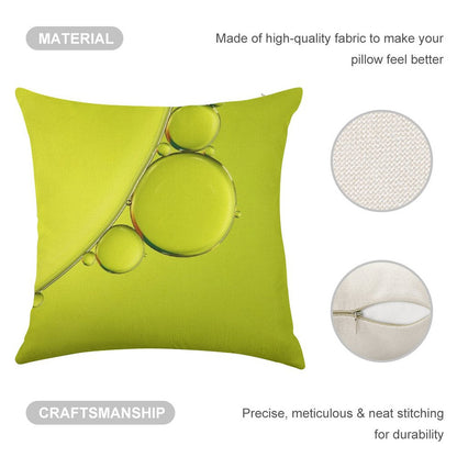 Simply Lime Linen Throw Pillow Cover