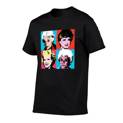 Golden Warhol Girls  Summer-ready Fabric T-Shirt