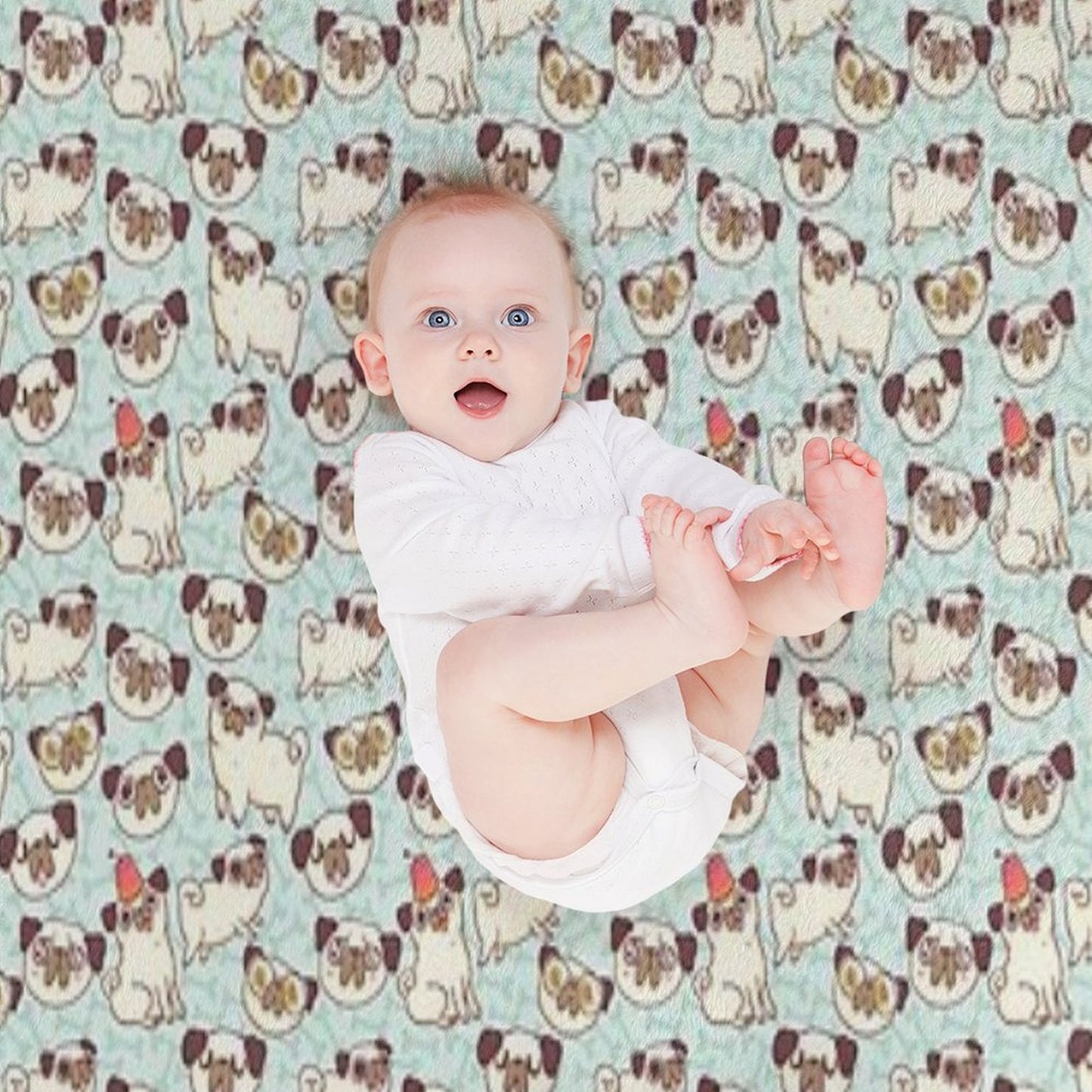 PUGLAND Throw Blanket