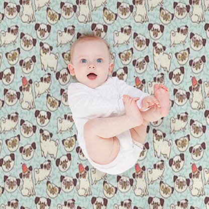 PUGLAND Throw Blanket