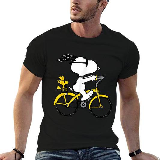 Snoopy & Woodstock Riding Bike T-Shirt
