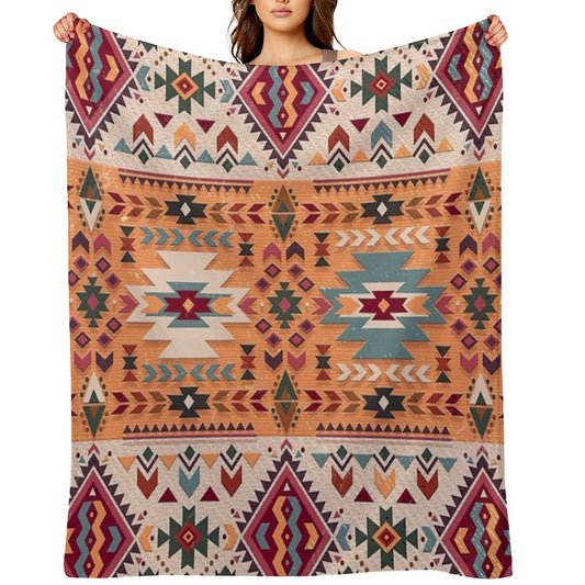 Navajo Design Throw Blanket
