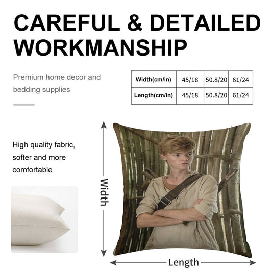 The Maze Runner - Newt Linen Throw Pillow Cover
