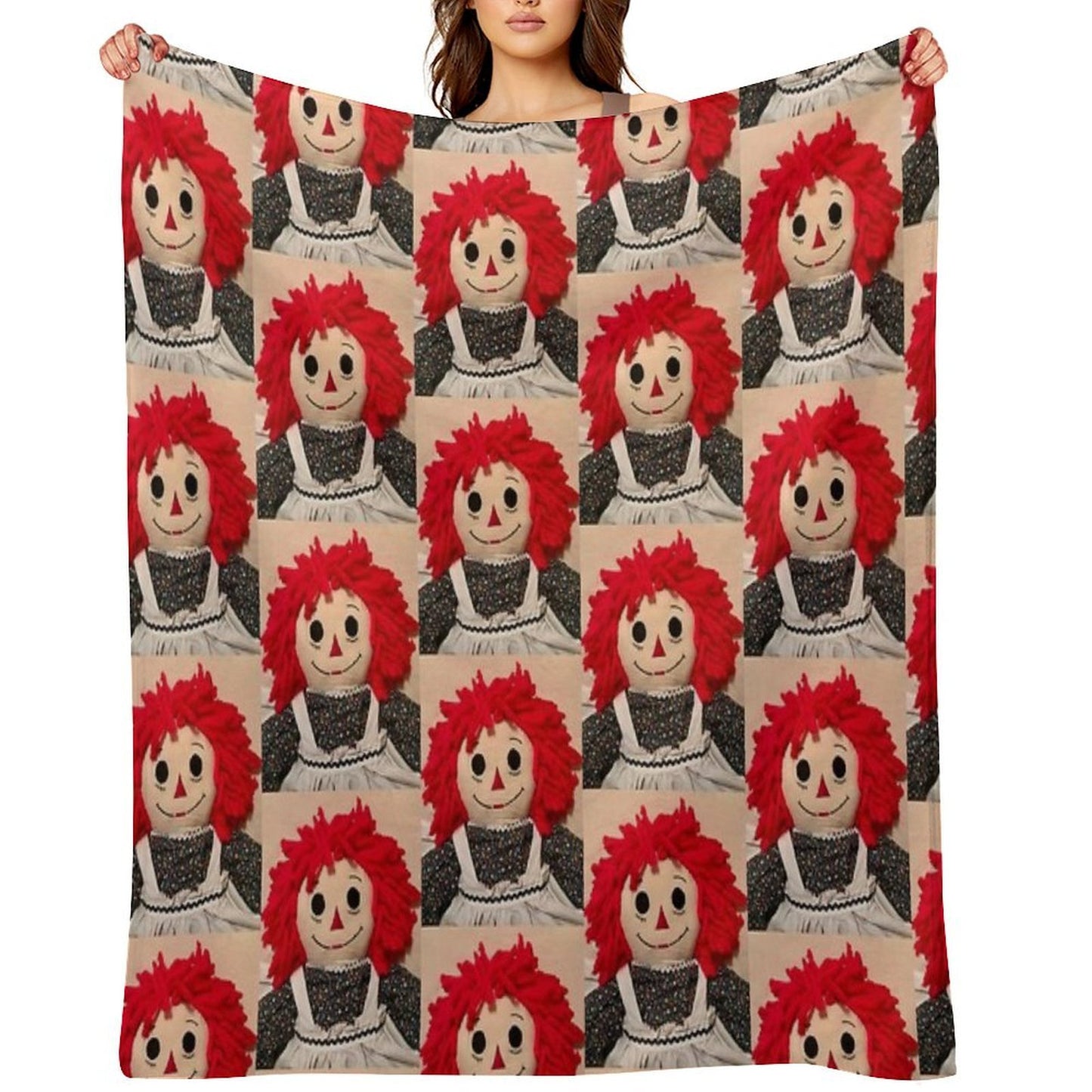 Sweet Raggedy Ann 2 Throw Blanket