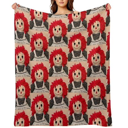 Sweet Raggedy Ann 2 Throw Blanket