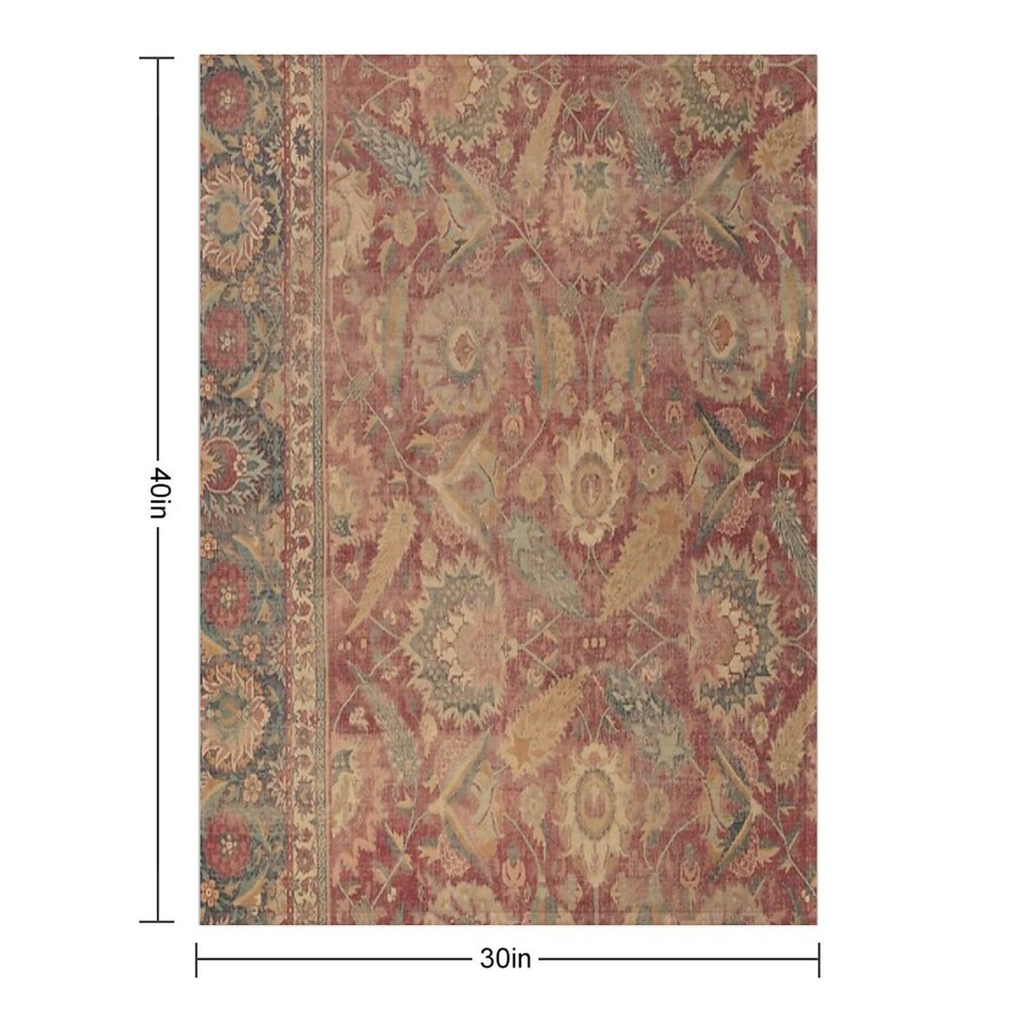 Antique Kilim Throw Blanket