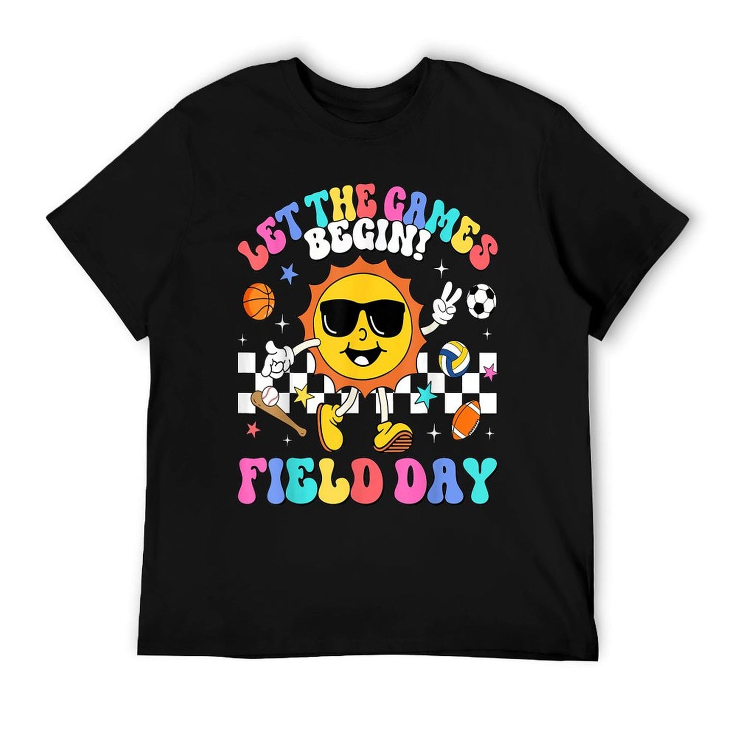 Field Day 2025 Let The Games Begin Teachers Kids Field Day T-Shirt