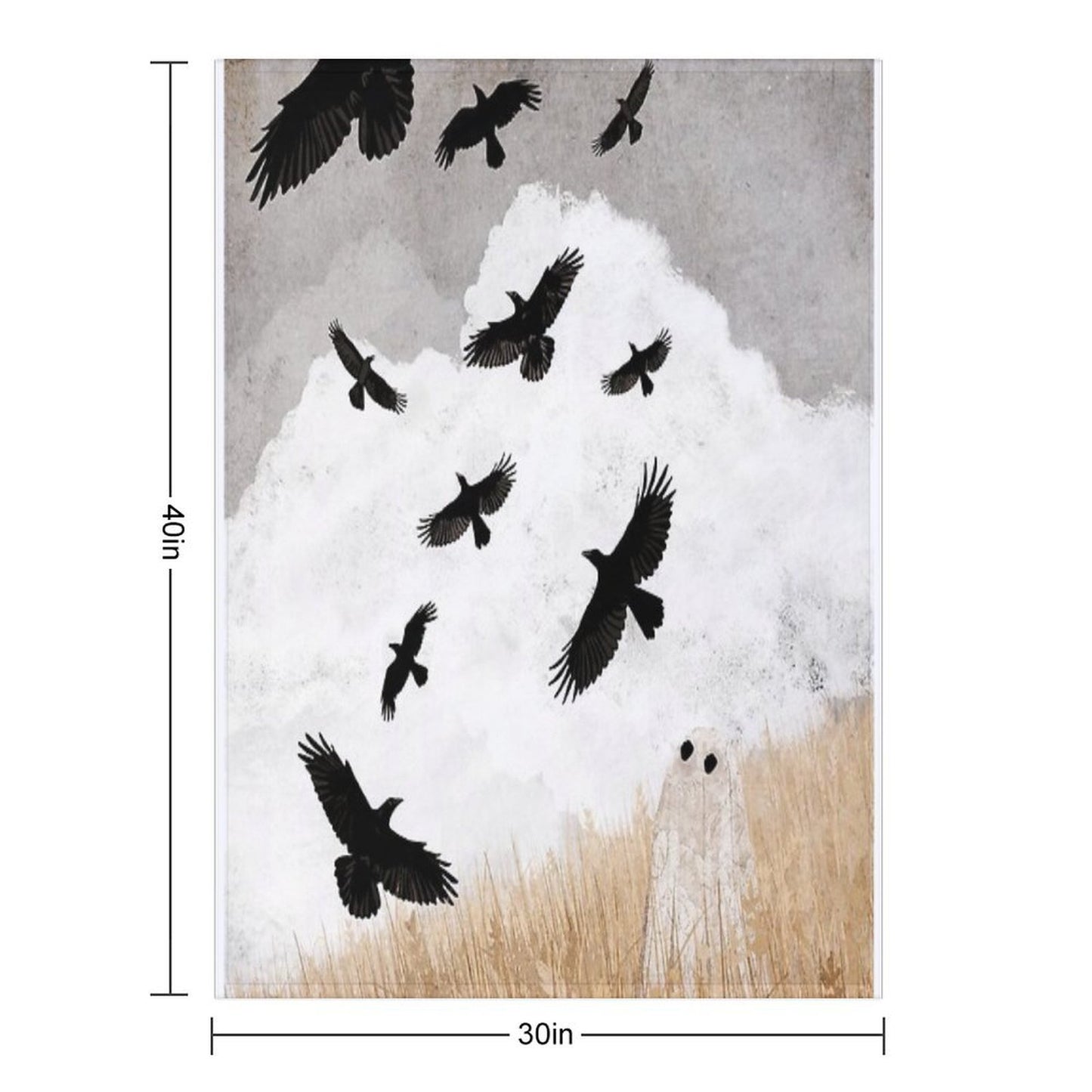 Walter And The Crows Throw Blanket